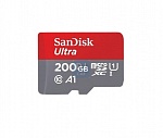 Карта памяти SanDisk Ultra microSDXC Class 10 UHS Class 1 A1 100MB/s 200GB + SD adapter