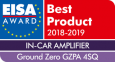 Усилитель Ground Zero и акустика Morel признаны на конкурсе EISA 2018-2019 лучшими автомобильными компонентами.