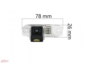 CCD HD штатная камера заднего вида AVS327CPR (#106) для VOLVO S40 II (2003-2011) / S60 / S80 II (2006-...) / V50 (2004-...) / V60 (2010-...) / V70 III (2008-...) / XC60 (2008-...) / XC70 II (2007-...) / XC90 (2002-...)