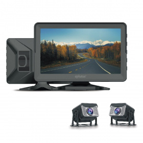 фото Автомобильный видеорегистратор-монитор для грузовиков Eplutus D705 / 2 камеры / 4 ядра / HD