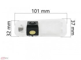 CCD HD штатная камера заднего вида AVS327CPR (#036) для KIA RIO II (2005-2010) SEDAN / RIO III (2011-...) SEDAN