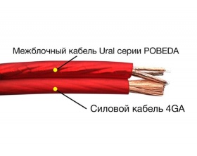 Межблочный кабель 2RCA – 2RCA URAL (Урал) RCA-PB5M
