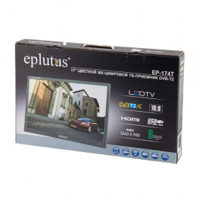 Портативный телевизор Eplutus EP-174T DVB-T2 17", черный